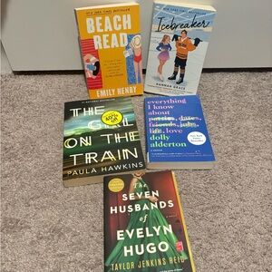 Lot of 5 Popular Paperback Books